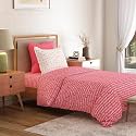 Mytrident Bedsheet for Single Bed Cotton | 60" x 90" | Domino Pink