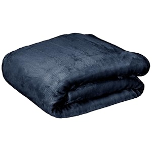 mytrident home essential style me solid double flannel blanket 290gsm 100 polyster imperial