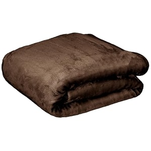 mytrident home essential style me solid double flannel blanket 290gsm 100 polyster toffee