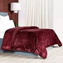 MYTRIDENT Home Essential Style me Solid Single Flannel Blanket, 290GSM, 100% Polyster, Scarlet