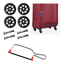 MyViradi Luggage Wheels Only for Replacement and Repair for Luggage Parts (5 CM+Cutter) 4 Multiple Unit Measuring Wheel