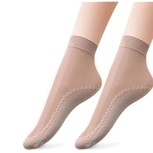 women39s low ankle length ultra-thin transparent sneakers no show womengirl cotton socks fashion summer skin low cut stocking socks - 2 pair