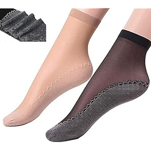 women39s low ankle length ultra-thin transparent sneakers no show womengirl cotton socks fashion summer skin low cut stocking socks - 2 pair