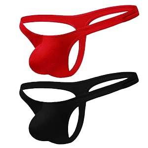 myza men39s microfiber bulge pouch thong underwear