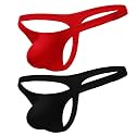 MYZA Men's Microfiber Bulge Pouch Thong Underwear