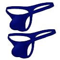 MYZA Men's Microfiber Bulge Pouch Thong Underwear