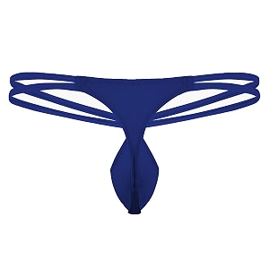 myza men39s g-string thong in net fabric - low rise conical pouch solid colors