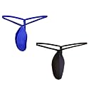 Men's Microfiber G-String Underwear, Minimal Coverage