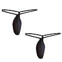 Men's Microfiber G-String Underwear, Minimal Coverage
