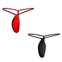 Men's Microfiber G-String Underwear, Minimal Coverage