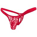 MYZA Men's Thong Underwear Power Net and Lace