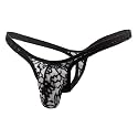 MYZA Men's Thong Underwear Power Net and Lace