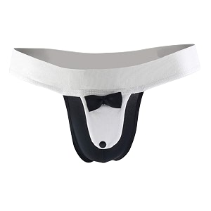 MYZA Unisex Lingerie Bow Tie Bikini Briefs
