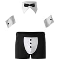 MYZA Unisex Lingerie Bow Tie Bikini Briefs