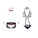 MYZA Unisex Lingerie Bow Tie Bikini Briefs