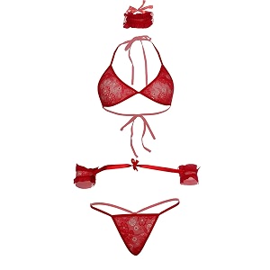 MYZA Womens Lace Lingerie Set Bikini Set