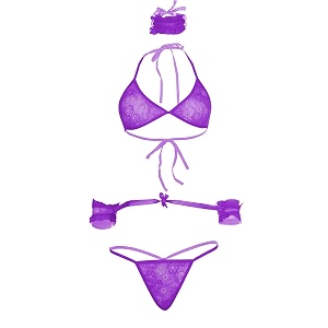 MYZA Womens Lace Lingerie Set Bikini Set