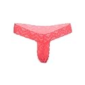 MYZA Womens Microfibre Floral Lace Low Rise
