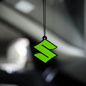 MYZAH Premium Suzuki 3D logo Green fluorescent