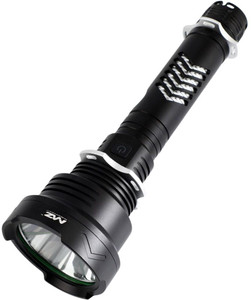mz m284 led rechargeable metal torch 300w 5 modes flashlight  10000mah battery torch