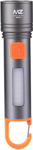 mz m985 zoomable led metal torch4 modes 50w flashlight  36w cob light torch