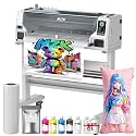 MZK 24 inch DTF Printer Dual Printhead I3200,A1 Size Wide Including the Stand,3X Speed Compared to L1800,Built-in Automatic Timed Cleaning Printhead Mode+White Ink Circulation,Gift Ink 2 Years