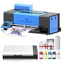 MZK A3+ DTF Printer Bundle With F1080 Printhead,2X Speed vs L1800/R1390,5" Rotatable Smartscreen,Auto Cleaning Maintenance+Ink Anti-Clog Filter system,Dual Ink Level Alert,Film Cutter,Gift Ink 2 Years