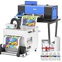 MZK A3+ DTF Printer Bundle With F1080 Printhead,2X Speed vs L1800/R1390,5" Rotatable Smartscreen,Auto Cleaning Maintenance+Ink Anti-Clog Filter system,Dual Ink Level Alert,Film Cutter,Gift Ink 2 Years
