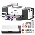 MZK A3+ XP600 Gen2 F1080 Upgraded DTF Printer,Auto Cleaning Maintenance+Ink Anti-Clog Filter,2X-Speed Compared to L1800,5" Rotatable Touch Screen,Dual Ink Level Alert,Film Cutter,Gift Ink 2 Years