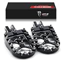 MZS Motorcycle Front Foot Pegs, Adjustable M8 Wide Pedals for Softail 18-26