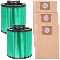 5 Pack DXVC6914 Filters Replacement for DeWalt Wet/Dry 6-16 Gallon