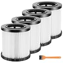4 Pack DCV5801H HEPA Filters Replacement for DEWALT Wet/Dry Vacuum
