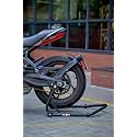 Paddock Stand with Swing Arm Rest for All Bikes - with 5 Years Frame Warranty(Black)