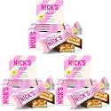 N!CK'S Protein Bars Salty Peanut Chocolate, 12-Count Box (Each 50g) (Pack of 3)