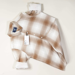 N AND J Men Checkered Casual Brown