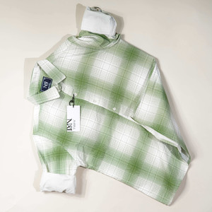 N AND J Men Checkered Casual Light