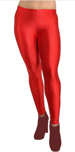 n s trend churidar length western wear legging red solid