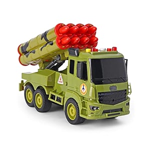 n2k2 enterprise unbreakable army force truck toy friction power pull back vehicles engineering toys truck with light amp sound for kids boys girls missile launcher-prithavi