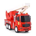N2K2 ENTERPRISE Unbreakable Fire Safety Truck Toy Friction Power Pull Back Vehicles Engineering Toys Truck with Light &amp; Sound for Kids Boys Girls (Rescue Elevator)