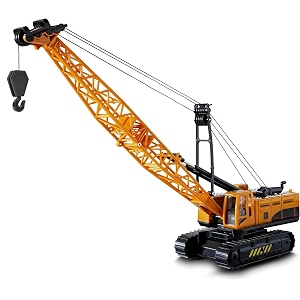 unbreakable friction power crane toy with cable 360 degree rotating towing pull back vehicles construction truck toy for 3 years old kids boys girlsmulticolor