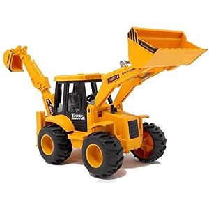 unbreakable pull back excavator construction truck friction powered dumper toy vehicle for kids boys girls