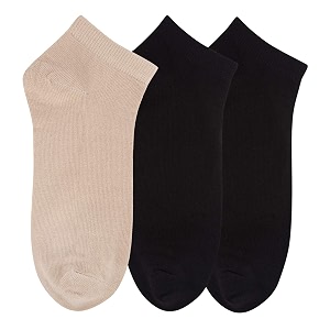 n2s next2skin women39s ankle length cotton socks-pack of 3 pairs