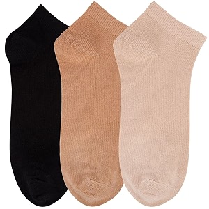 n2s next2skin women39s ankle length cotton socks-pack of 3 pairs