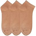 N2S NEXT2SKIN Women's Ankle Length Cotton Socks-Pack of 3 Pairs
