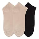 N2S NEXT2SKIN Women's Ankle Length Cotton Socks-Pack of 3 Pairs