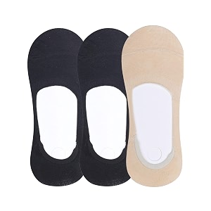 n2s next2skin women39s cotton hidden loafer no show invisible liner socks - pack of 3 pairs