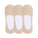 N2S NEXT2SKIN Women's Cotton Hidden Loafer No Show Invisible Liner Socks - Pack of 3 Pairs