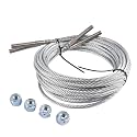2PCS N374 Equalizer Cables 30' 3 3/16'' Replacement for Rotary Lift SPO10 Model SP7529-89 SP-7529-89 Diameter 5/16"