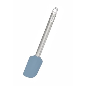 naalsa mixwel 1pc silicone spatula with steel handle for kitchen heat resistant baking spoon for non stick baking and mixing 26cm length 10inch 1pc spatula