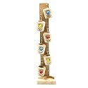 Naayaab Craft Smiley Face Wooden Slider Marble Tree Game | Marble Slider Tree Ball Run Track Game for Kids | Wooden Bucket Tree Marble Game and Home Decor (Multi-Color)